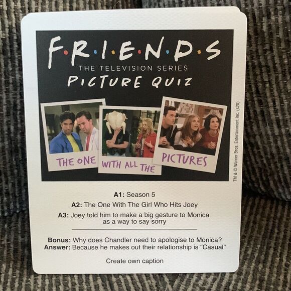 Game FRIENDS trivia card game picture quiz - Picture 5 of 6